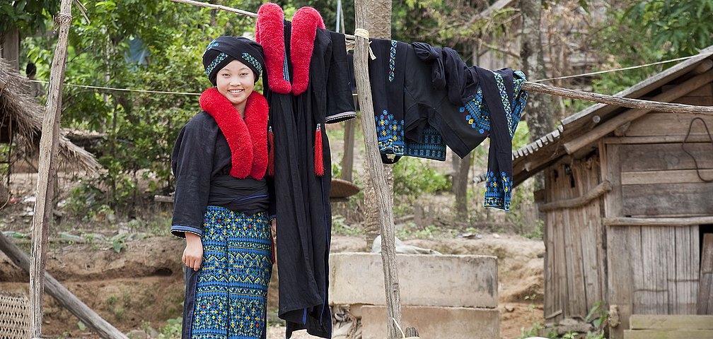 Angehörige der Yao Minderheit Laos Ursrpügliches Nordlaos - dazu gehören Begegnungen mit Angehörigen der Yao Minderheit