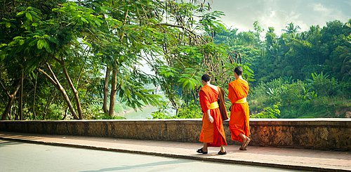 Buddhistische Mönche Indochina