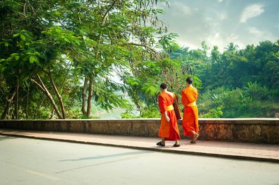 Buddhistische Mönche Indochina