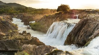 Don Khone Mekong Wasserfälle im Süden von Laos