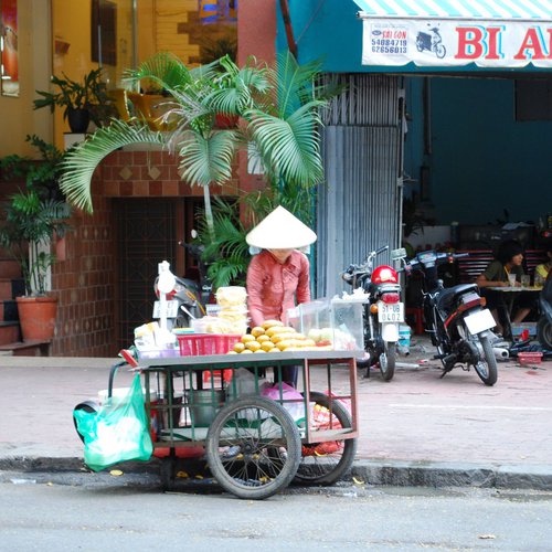 Streetfoodstand in Saigon