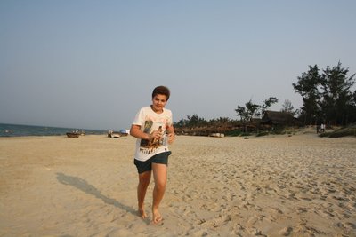 Traumwetter in den Osterferien am Strand bei Hoian