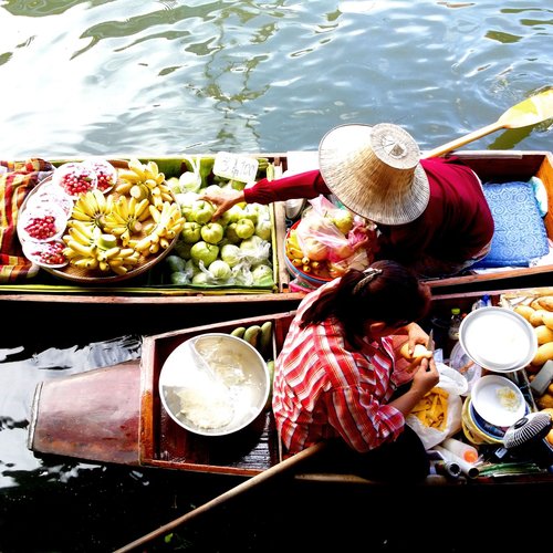 Schwimmender Markt Thailand