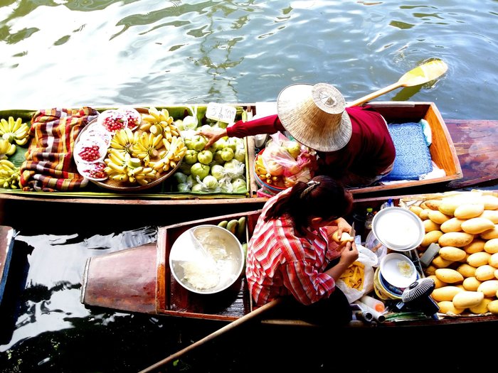 Schwimmender Markt Thailand