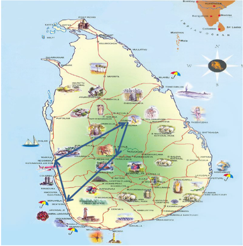 Rundreise und Baden Sri Lanka mit Negombo