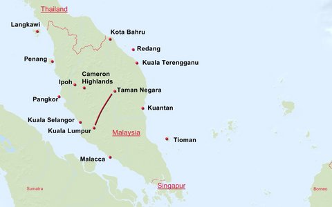 Westmalaysia - ab/bis Kuala Lumpur in den Taman Negara Nationalpark