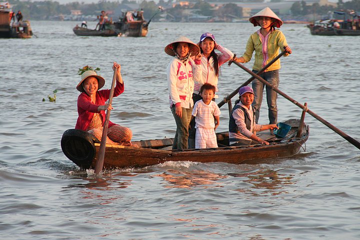 Sampan im Mekongdelta